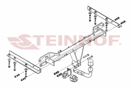 Фаркоп Steinhof для Subaru Legacy Outback 2009-2015 S-368 в 