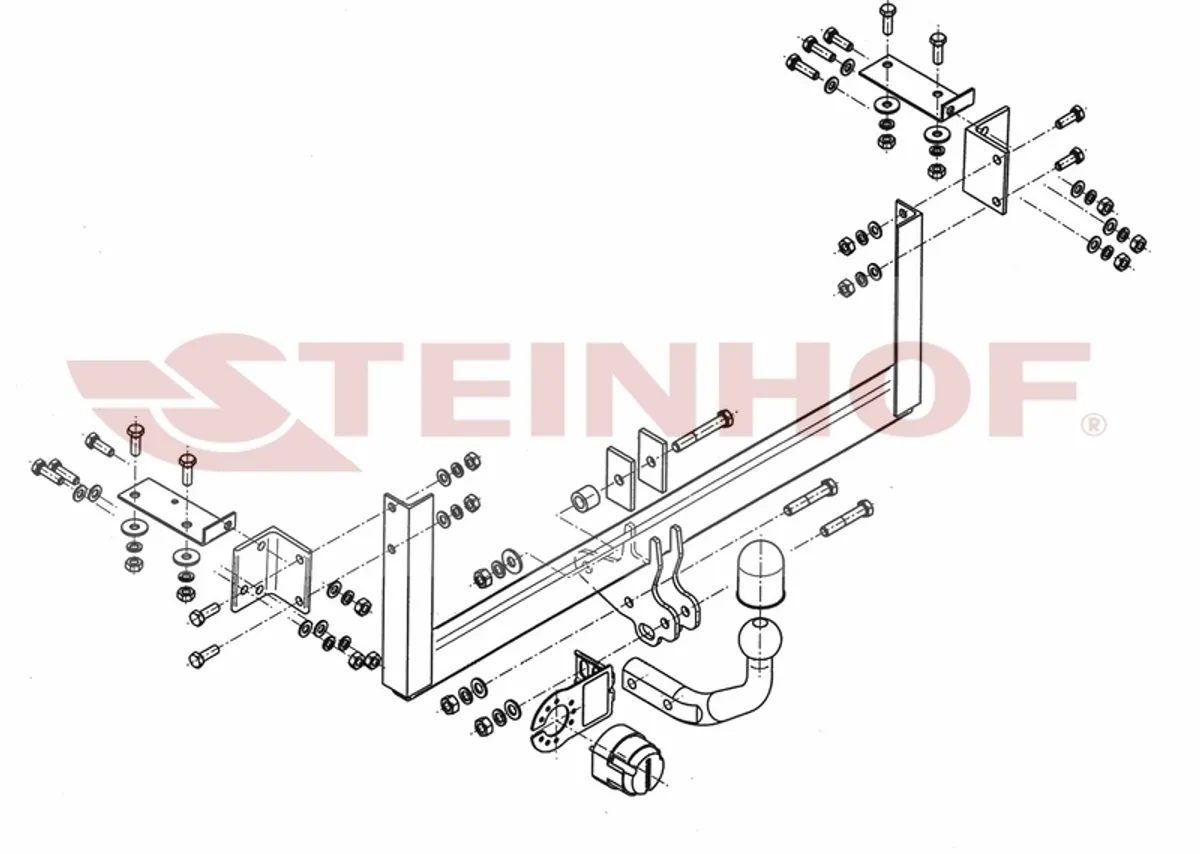 Фаркоп Steinhof для Suzuki Alto 2009-2014 S-376 в 