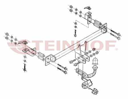 Фаркоп Steinhof для Opel Zafira 1999-2005 O-230 в 