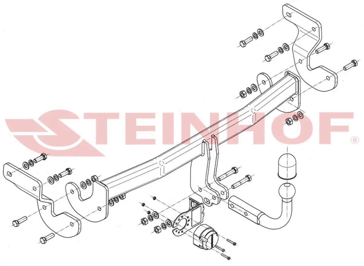 Фаркоп Steinhof для Hyundai i40 2011- H-251 в 