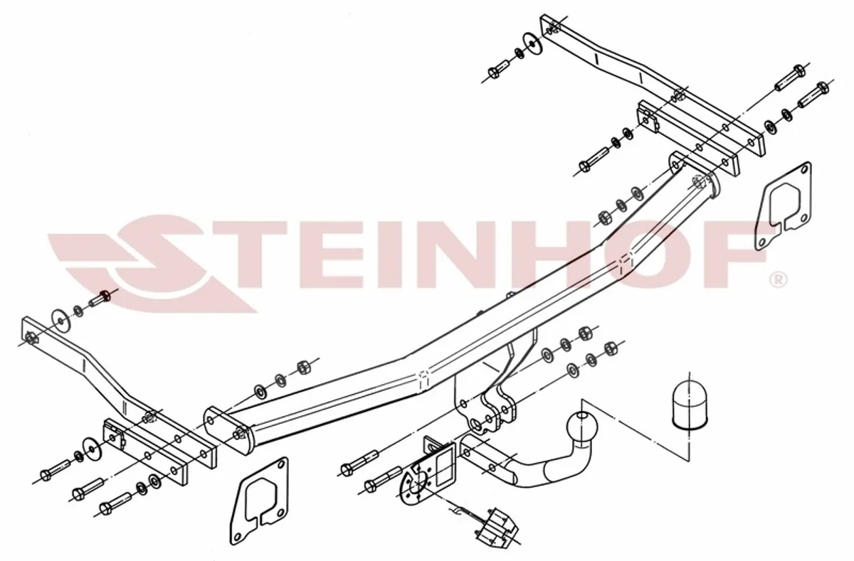 Фаркоп Steinhof для Renault Scenic 2003-2009 R-108 в 