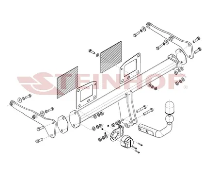 Фаркоп Steinhof для Audi A4 2015- A-121 в 