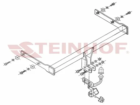 Фаркоп Steinhof для Skoda Octavia 2004-2013 S-341 в 