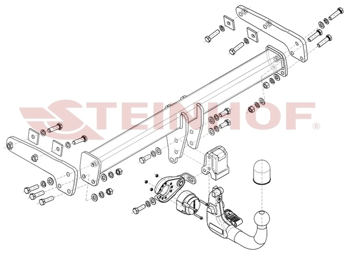 Фаркоп Steinhof для Volvo XC70 2007-2016 V-324 в 