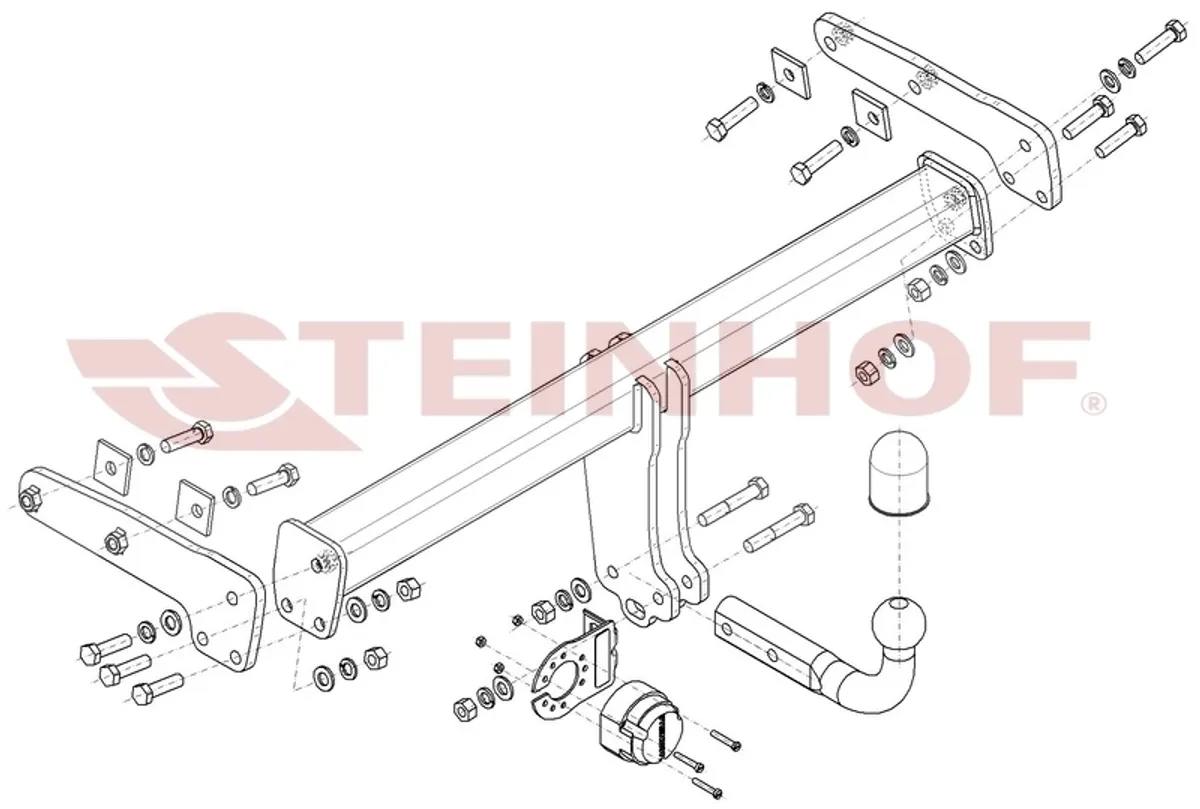 Фаркоп Steinhof для Volvo XC70 2007-2016 V-323 в 