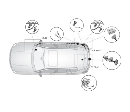 Электрика фаркопа Hak-System (13 pin) для BMW X5 (G05) 2023- 21020547 в 