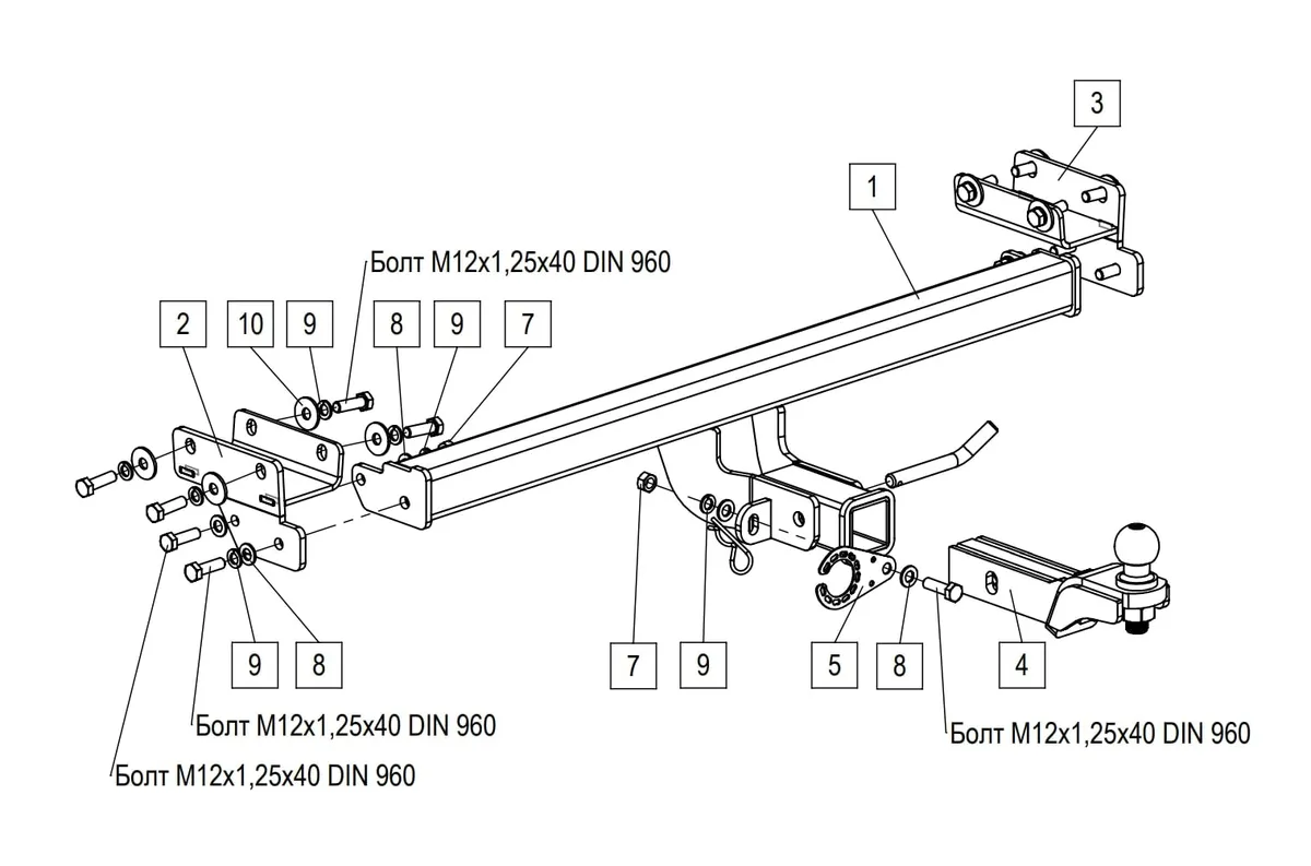 Фаркоп TowRus для Tenet T4L 2026- 269086 в Россия Фаркоп TowRus для Tenet T4L 2026- 269086 в Россия