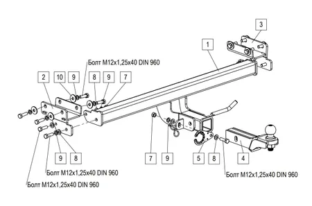 Фаркоп TowRus для Tenet T4L 2026- 269086 в Россия