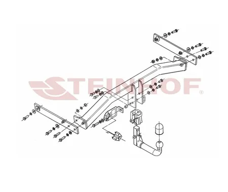 Фаркоп Steinhof для Jetta VS8 2025-  V-129 в Россия