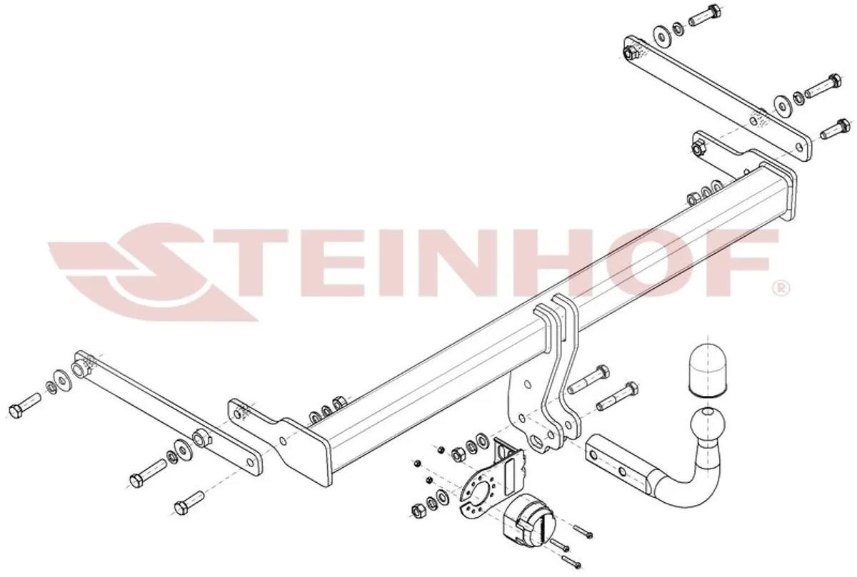 Фаркоп Steinhof для Mazda 3 (седан) 2019- Арт. M-061 M-061 в Россия