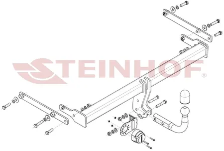 Фаркоп Steinhof для Mazda 3 (седан) 2019- Арт. M-061 M-061 в Россия
