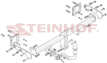 Фаркоп Steinhof для Hyundai Bayon 2021- Арт. H-225 H-225 в Россия