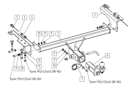 Фаркоп TowRus для Belgee X50 plus 2026- 299413 в Россия