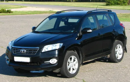 Рейлинги для Toyota-RAV4 (III) 2006-2013, полимер черный 0243-02 в 