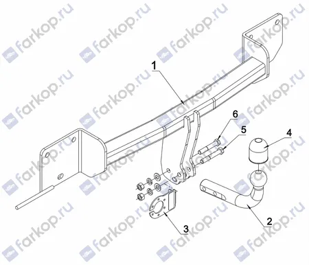 Фаркоп Auto-Hak для BMW X1 (E84) 2009-2015 B 15 в 