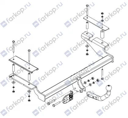 Фаркоп Imiola для Chevrolet Aveo (3,5 хетчбек) 2008-2012 CH.010 в 