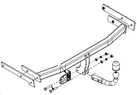 Фаркоп Imiola для Audi A3 (3 дв.хетчбек) 2003-2012 W.028 в 