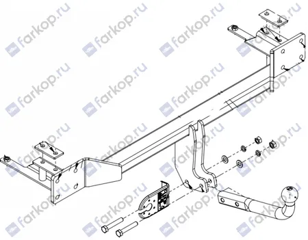 Фаркоп Imiola для Chevrolet Lacetti (седан) 2005-2012 CH.008 в 