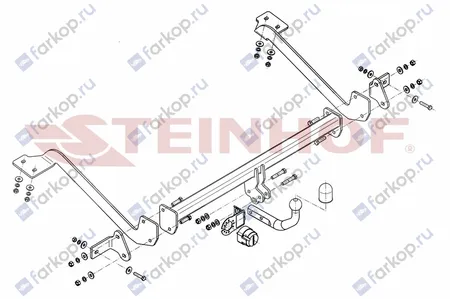 Фаркоп Steinhof для Citroen Berlingo 2008-, (L2) C-015 в 