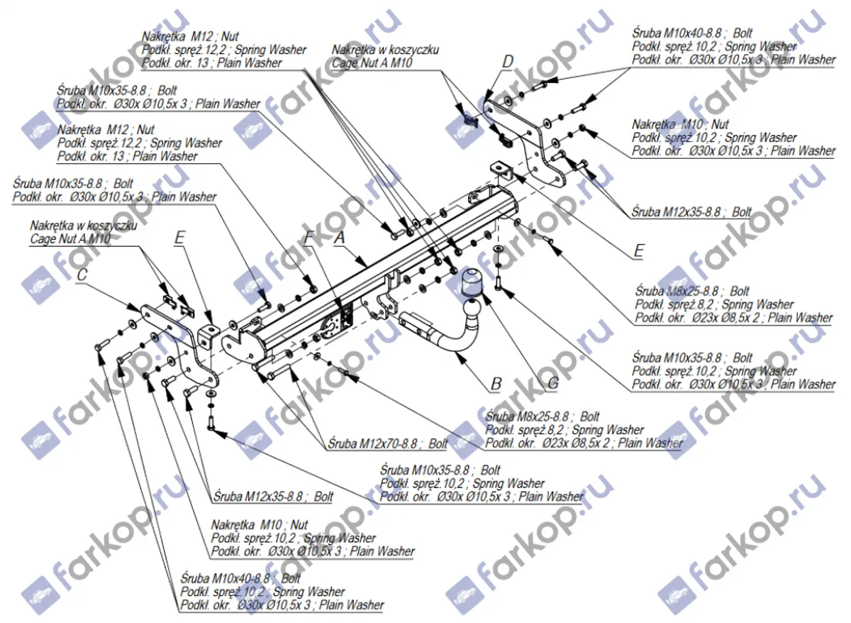 Фаркоп Imiola для Citroen C-Elysee 2013- C.040 в 