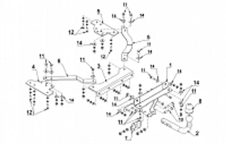 Фаркоп Auto-Hak для Volvo S40 2004-2012 L 23 в 