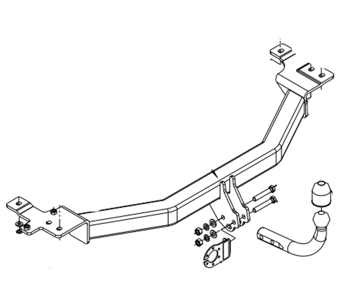 Фаркоп Auto-Hak для Volvo 850 1993-1997  L 03 в 