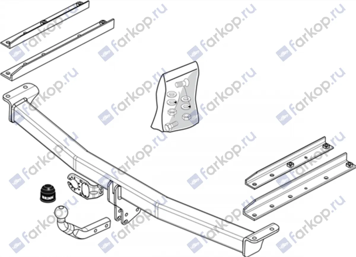 Фаркоп Brink для Chrysler Grand Voyager 2008-2015 473000 в 