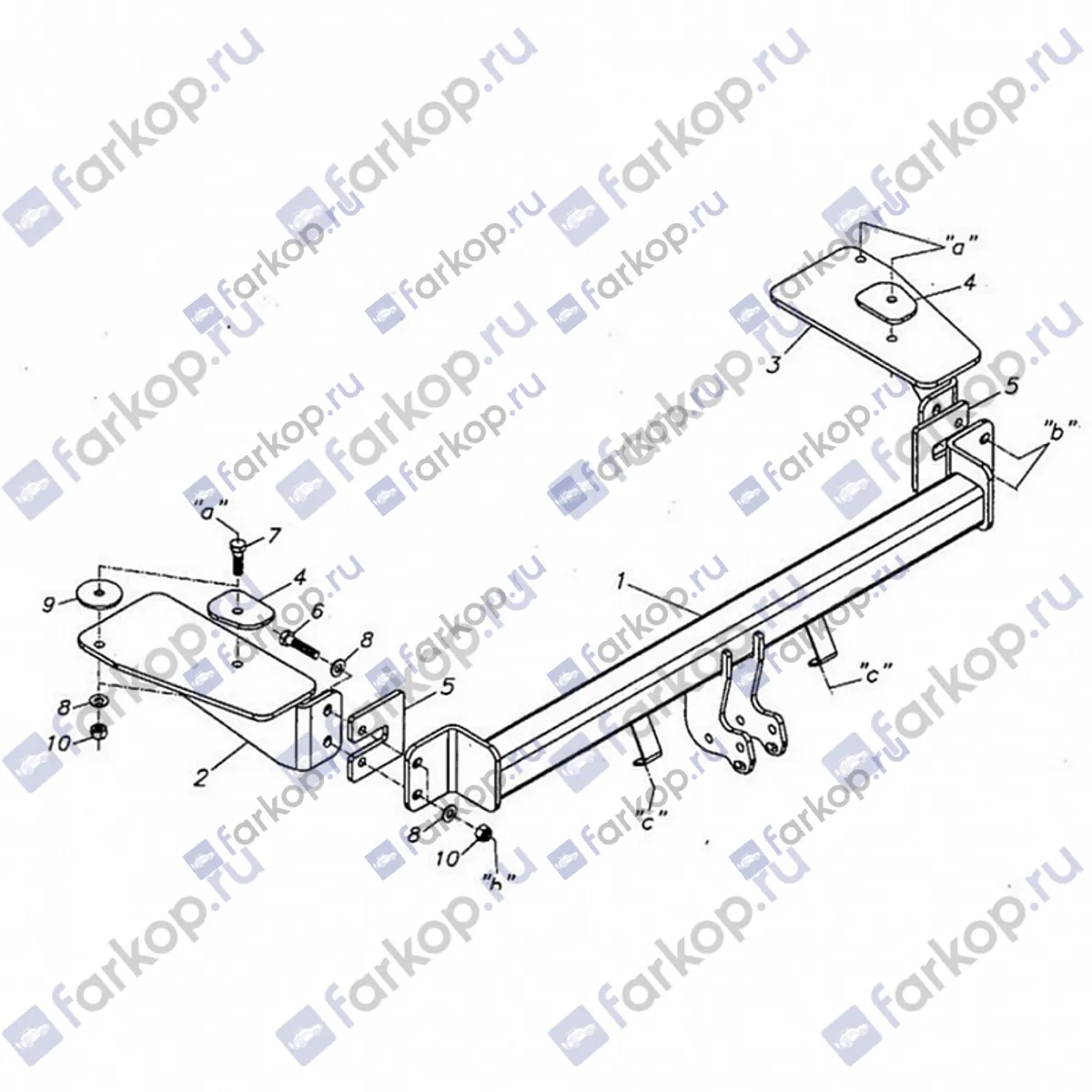 Фаркоп Oris для Chevrolet Aveo (седан) 2002-2006 5222-A в 