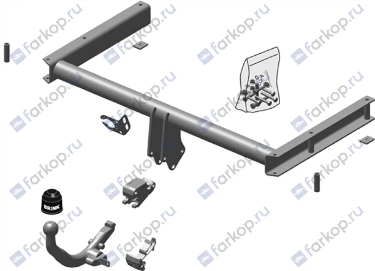 Фаркоп Brink для Audi A4 2008-2015 492600 в 