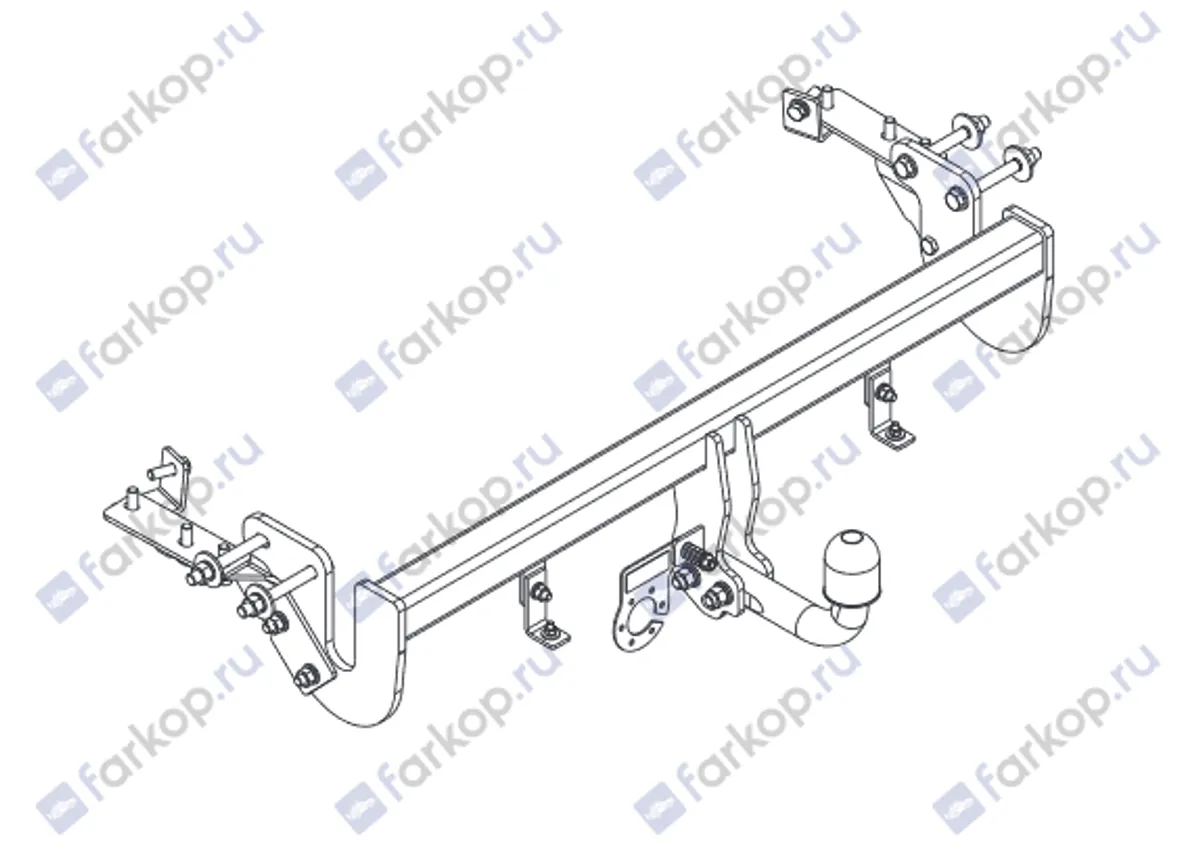 Фаркоп Auto-Hak для Citroen C4 Aircross 2012-2017 Z 43 в 