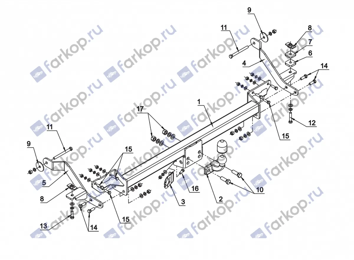 Фаркоп Auto-Hak для Citroen Jamper 2006- R 41 в 