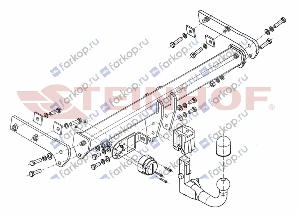 Фаркоп Steinhof для Volvo XC70 2007-2016 V-295 в 