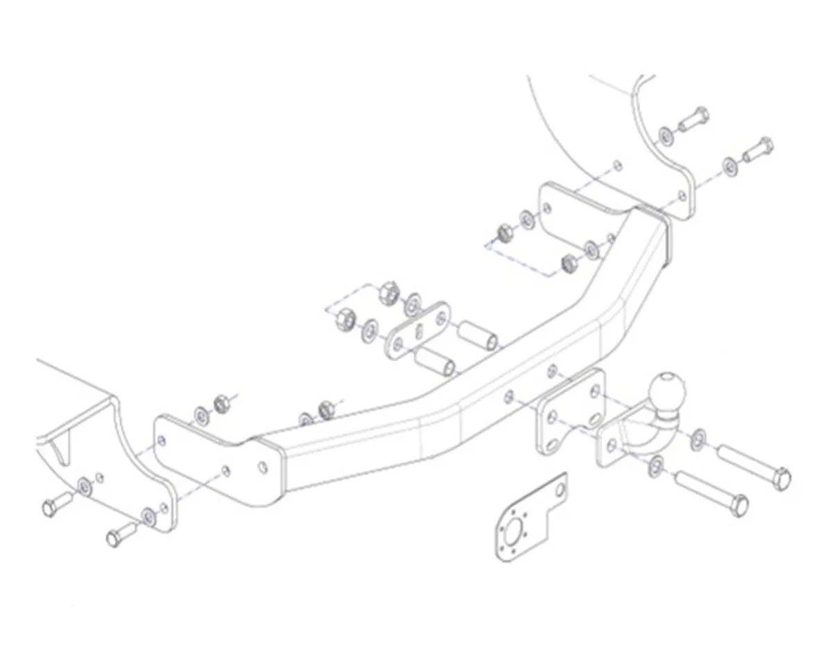 Фаркоп Oris для Geely Emgrand X7 2016-2018 9011-F в 