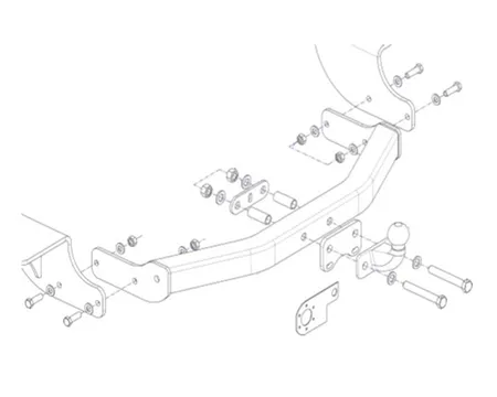 Фаркоп Oris для Geely Emgrand X7 2016-2018 9011-F в 