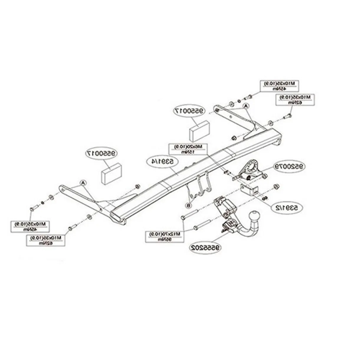 Фаркоп Brink для Volkswagen Passat 2010-2015 539100 в 