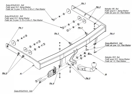 Фаркоп Imiola для Volkswagen Sharan 1995-2000 E.010 в 