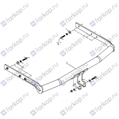 Фаркоп Oris для Volkswagen Sharan 1996-2006 3929-A в 