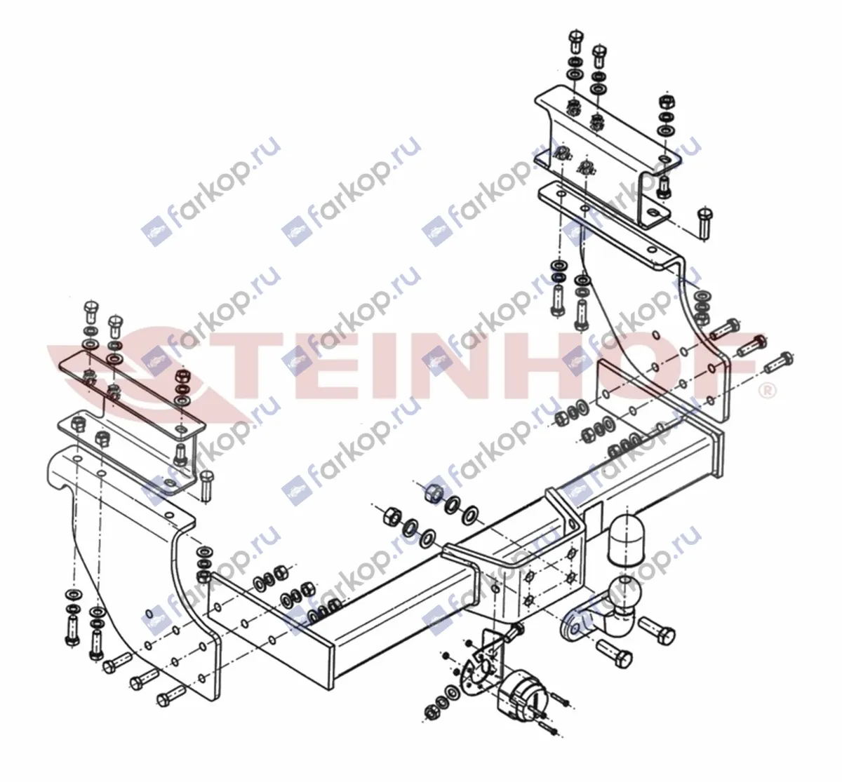 Фаркоп Steinhof для Iveco Daily 1999-2013 I-015 в 