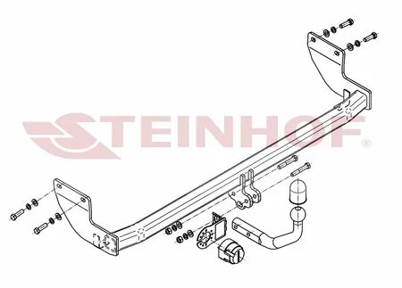 Фаркоп Steinhof для Kia Venga 2009-2018 K-047 в 