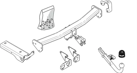 Фаркоп Brink для Land Rover Freelander 2007-2014 424800 в 