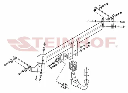 Фаркоп Steinhof для Mazda CX-7 2007-2013 M-031 в 