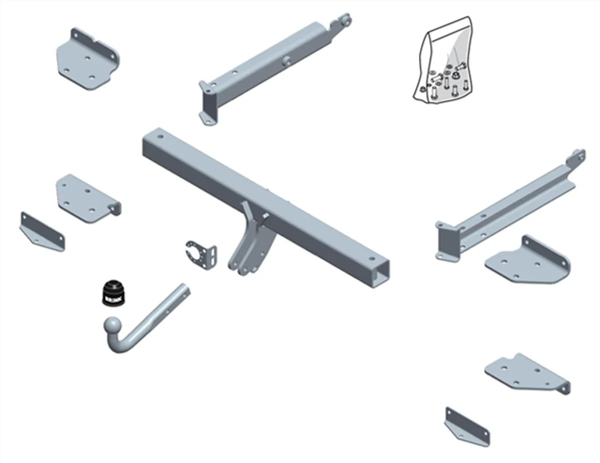 Фаркоп Brink для Mercedes M-class (W164) 2005-2011 554100 в 