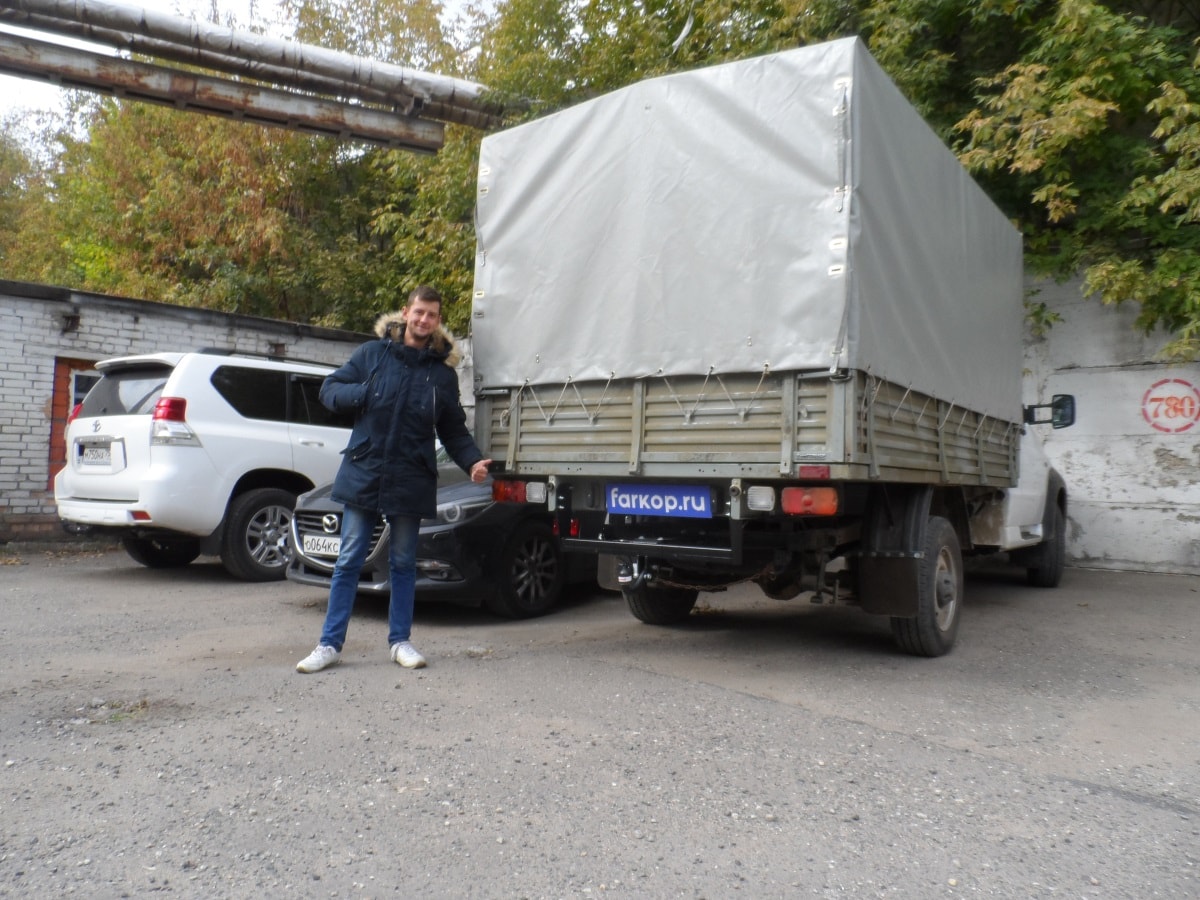 Установили фаркоп Bosal на UAZ Profi