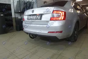 Установлен съёмный фаркоп Brink на Skoda Octavia A7