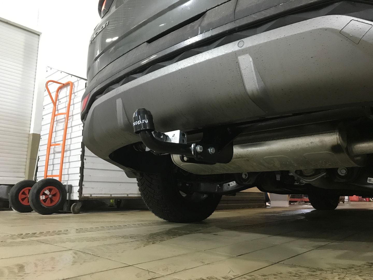 Установили фаркоп Лидер Плюс для Hyundai Tucson 2021 г.