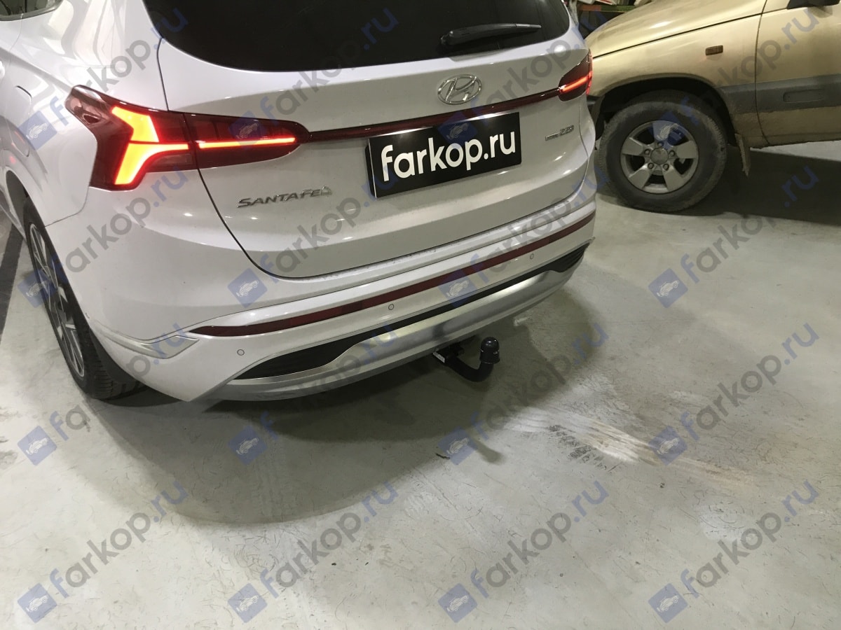 Установили фаркоп Steinhof для Hyundai Santa Fe 2021 г.в. Установили фаркоп Steinhof для Hyundai Santa Fe 2021 г.в.