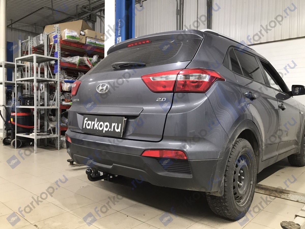 Установили фаркоп Лидер Плюс для Hyundai Creta 2021 г.в.