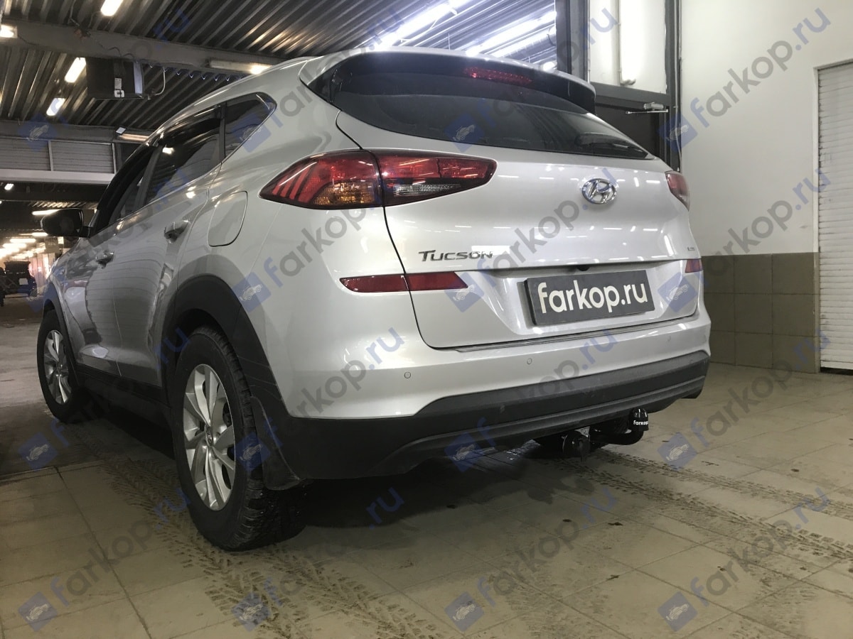 Установили фаркоп Лидер Плюс для Hyundai Tucson 2020 г.в.