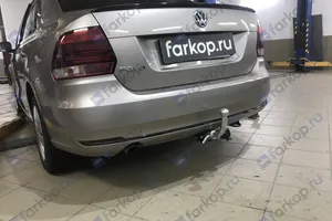 Установили фаркоп Лидер Плюс для Volkswagen Polo (седан) 2018 г.в.
