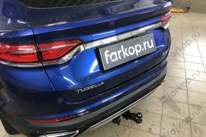 Установили фаркоп TowRus для Geely Tugella 2021 г.в.
